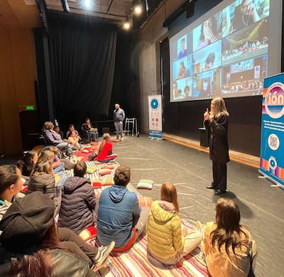 Una de las charlas realizadas en el marco del Congreso IÓN 2024, en mayo de 2024, en Asunción.