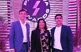 Jorge Aguilera, María Elena Ojeda y Walter Riveros directivos de SPG.