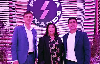 Jorge Aguilera, María Elena Ojeda y Walter Riveros directivos de SPG.