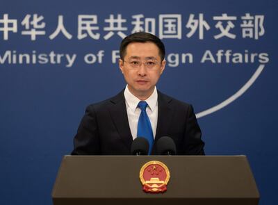 Lin Jian, portavoz del Ministerio de Exteriores de China.
