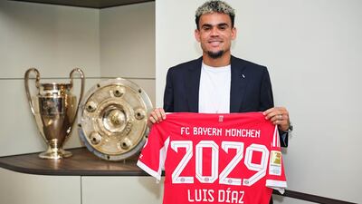Luis Díaz fue presentado oficialmente en el Bayern Múnich de Alemania.