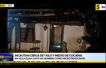 Incautan cerca de 1 kilo y medio de cocaína