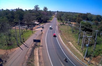 Inicio del sector oeste de la antigua Ruta PY02 que los ovetenses piden su duplicación.
