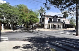 Vista del barrio la Mercedes de Asunción, uno de los más "top" de la capital.