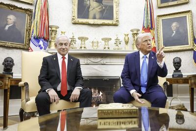 El presidente de Estados Unidos, Donald Trump, se reunió con el primer ministro israelí, Benjamín Netanyahu.