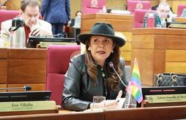 Celeste Amarilla (PLRA), senadora.