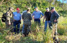 Zona donde se produjo la muerte de Osvaldo Villalba, jefe del EPP, ayer domingo.