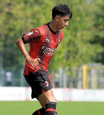 Hugo Cuenca, jugador paraguayo del AC Milan.