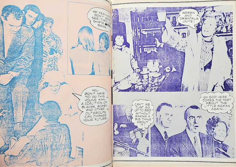 Páginas interiores del número de agosto de 1972 de Ms.
