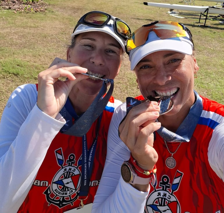 Podios tricolores en el Máster de Remo que se disputa en la Bahía de Asunción