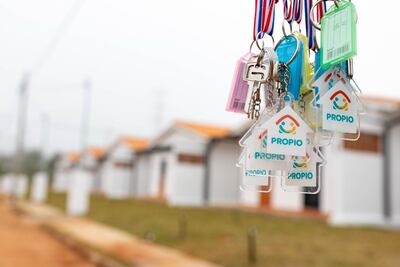 Viviendas del Proyecto Cecilia I, construidas en Guarambaré, como parte del programa Che Róga Porã 2.0.