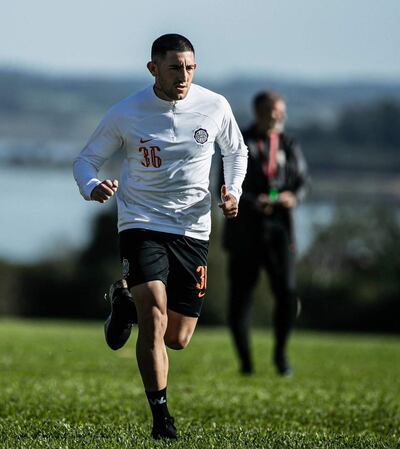 Facundo Zabala (25 años) acumula 57 juegos y tres goles en Olimpia.