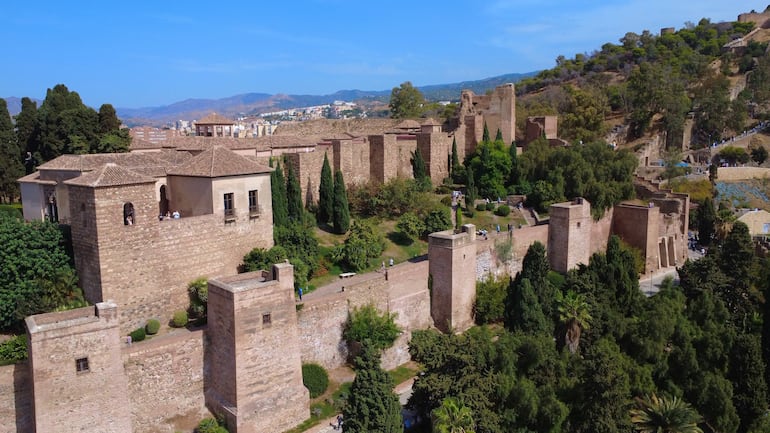 Castillo de Gibralfaro, Málaga, España.