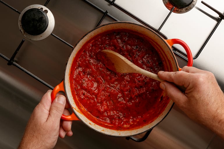 Salsa de tomate.