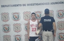 Emerson Giovanni Ruiz Acosta cuando fue detenido a los 19 años, luego de herir de un balazo a una niña de 6.