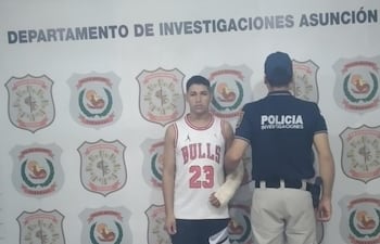 Emerson Giovanni Ruiz Acosta cuando fue detenido a los 19 años, luego de herir de un balazo a una niña de 6.