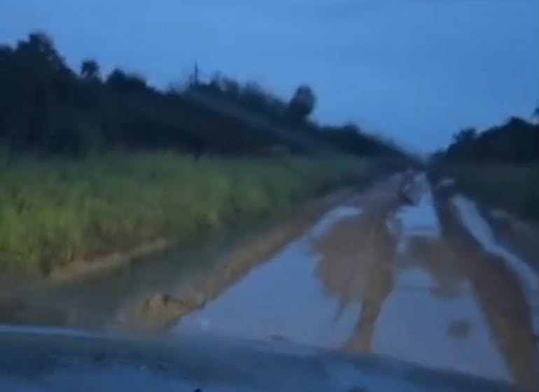 Así se encuentran varios trayectos del camino que parte desde la ruta bioceánica hasta Toro Pampa.