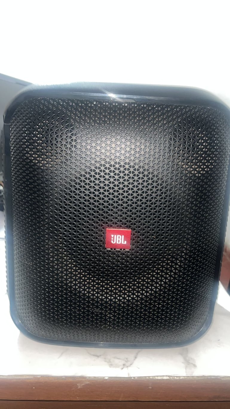 El parlante robado fue recuperado por la Policía.