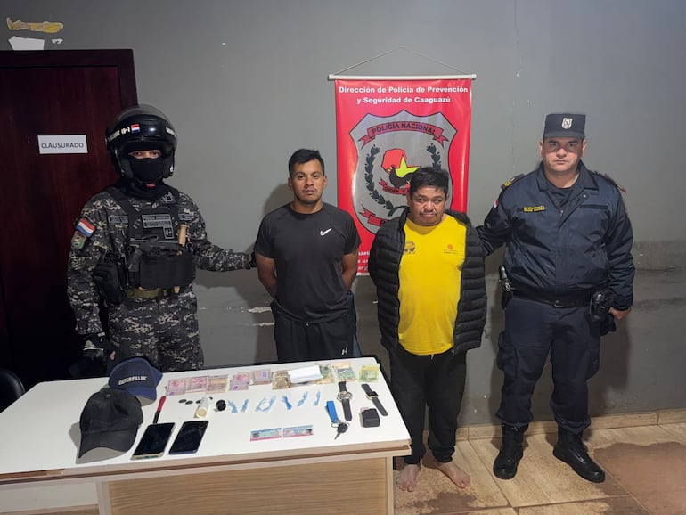 Aprehendidos Jorge Manuel Roa Roa (28) y Aldo Florentín Ramoa Barreto (42), ambos domiciliados en el barrio Santa Librada.