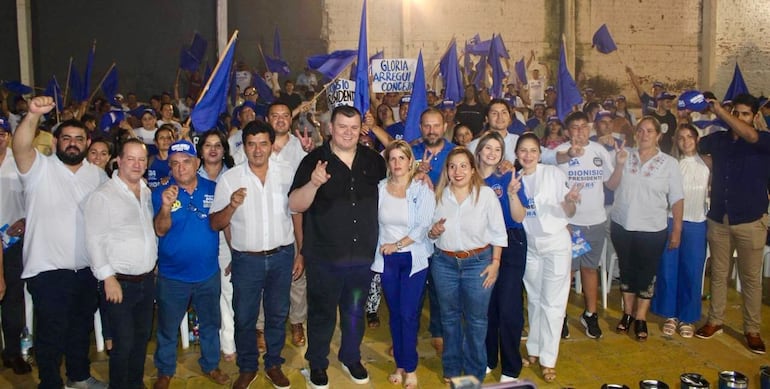 Dionisio Amarilla y liberocartistas en Encarnación.