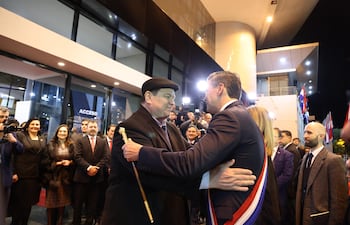 El senador Dionisio Amarilla (liberocartista) formó parte de la comisión de recepción al Congreso del presidente Santiago Peña.