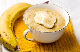 Mug cake de banana.