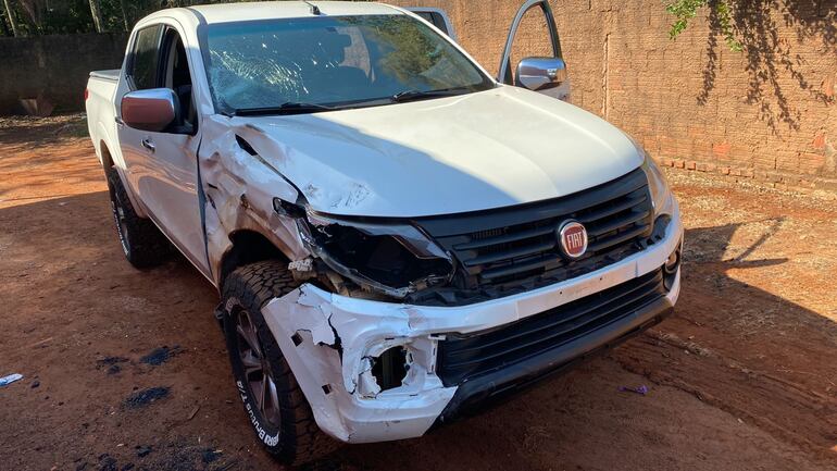 Los daños en la parte frontal del vehículo confirmarían de que estuvo involucrado en el accidente.