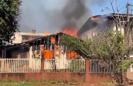 El incendio ocurrió en una vivienda ubicada en el municipio de Santa Rita.