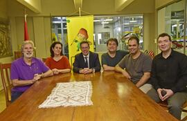 Marcelo Jaffé, Betina Stegman, Ney Canani (IGR), Nelson Ríos, Rafael Cesario y José Ariel Ramírez brindaron detalles acerca del concierto.