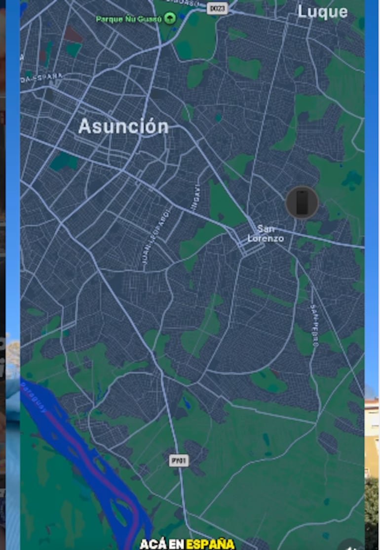 Julian Barbosa Trujillo, influencer colombiano, se hizo viral esta semana en Paraguay gracias a un video. Relató que perdió su celular de la marca Iphone en Bilbao, España, y ahora el GPS lo ubica en nuestro país.