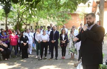 En conferencia de prensa llevada a cabo esta mañana, el doctor Aldo Castiglioni, director del Hospital Psiquiátrico.
