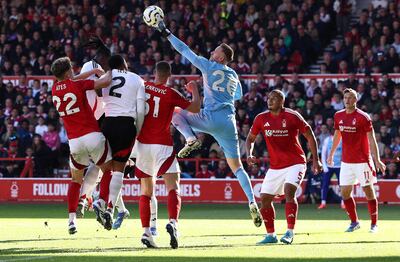 Momento del partido entre Nottingham Forest y Fulham por la sexta fecha de la Premier League en el City Ground Stadium, en Nottingham.