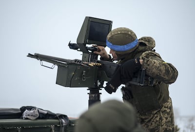 Unidad ucraniana antidrones, en la región de Chernihiv.