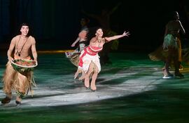 El reino de Moana es uno de los cuadros que dan vida a una puesta en escena impecable.