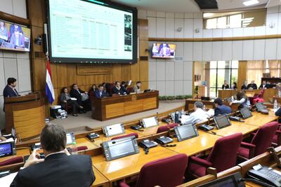 Sesión de hoy de la comisión bicameral de presupuesto.