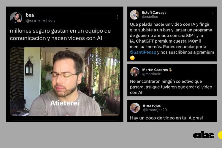 "Hay un poco de video en tu IA presi".