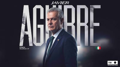 Javier Aguirre (67 años), nuevo director técnico del Valencia.