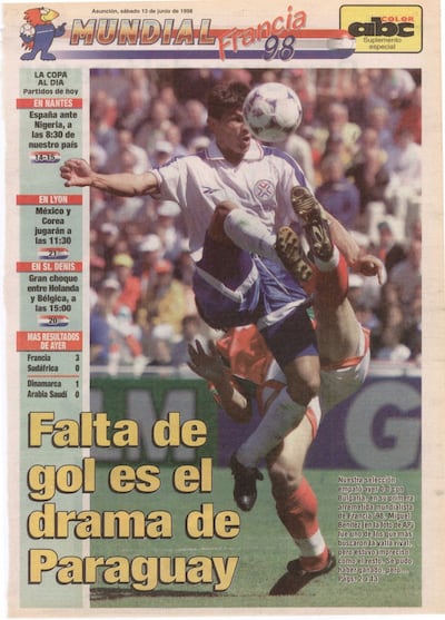 La Albirroja tuvo un gran debut con Bulgaria en Francia 98, pero faltó el gol.