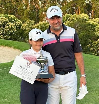 Ivana Medina se consagró campeona en la categoría 8 y 9 años.