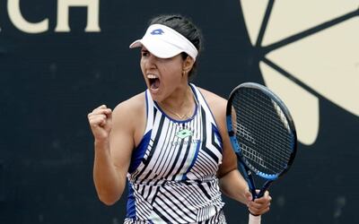 María Camila Osorio ganó ayer su primer torneo WTA. EFE