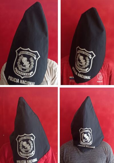 Los cuatro aprehendidos por tentativa de hurto de una motocicleta.