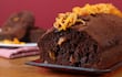 Budín de chocolate y naranja.