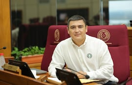 José Oviedo (Senador Cruzada Nacional) en sesión del Senado