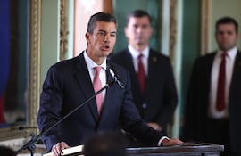 El presidente de Paraguay, Santiago Peña. Foto de archivo.