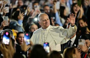 El papa León XIV fue ovacionado a su llegada al Líbano.