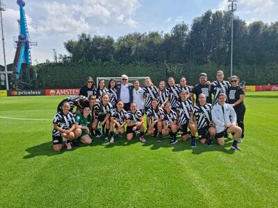 Las gumarelas luego de la práctica en tierras colombianas