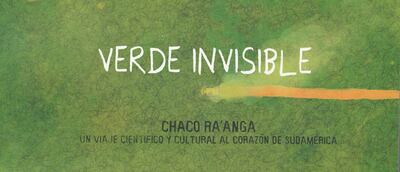 El banner promocional del cómic "Verde invisible".