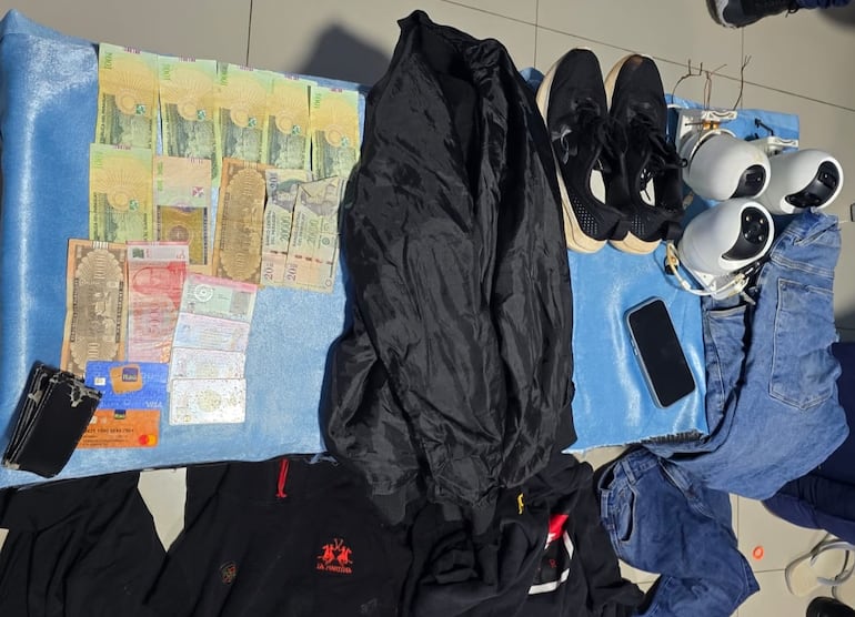 Las evidencias fueron incautadas en la vivienda de Francisco Fabián Leguizamón Sanabria.