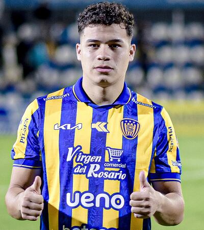 Kevin Tadeo Pereira Leguizamón (21 años), autor del tanto del triunfo del Sportivo Luqueño contra Libertad, en Itauguá.