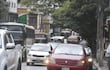 Caos vehicular en el centro debido a movilizaciones en el microcentro de Asunción